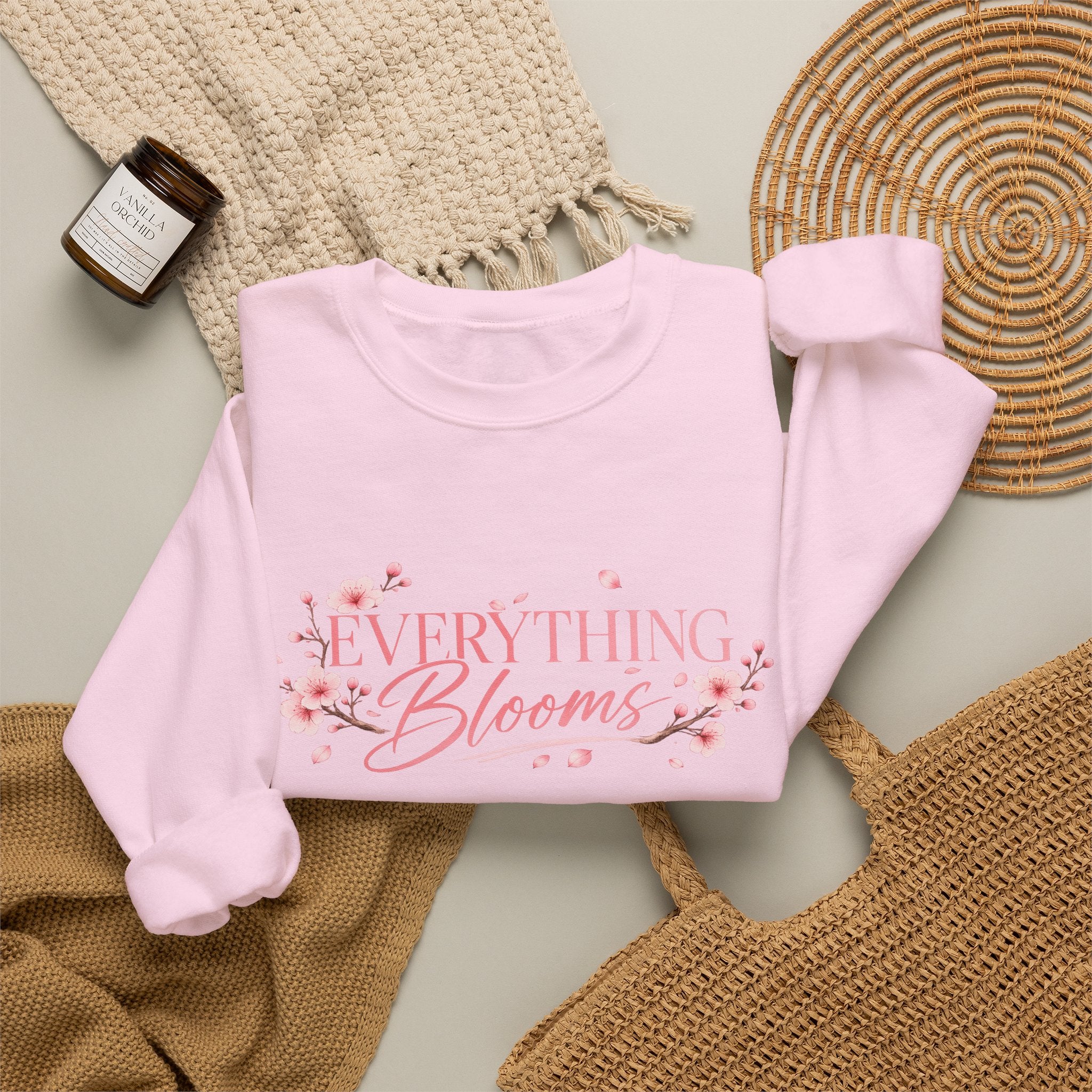 Sweatshirt Woman, coleção floral, flor de cerejeira