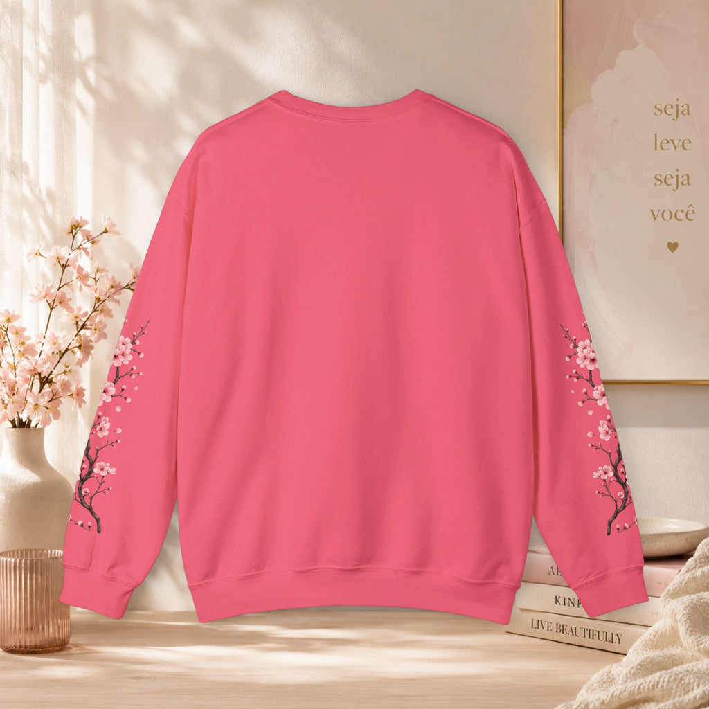 Sweatshirt Woman, coleção floral, flor de cerejeira