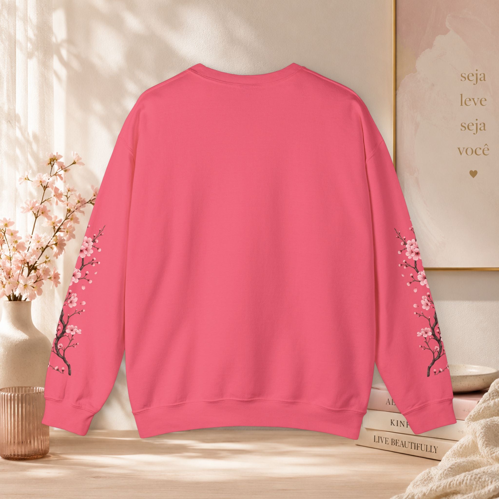 Sweatshirt Woman, coleção floral, flor de cerejeira
