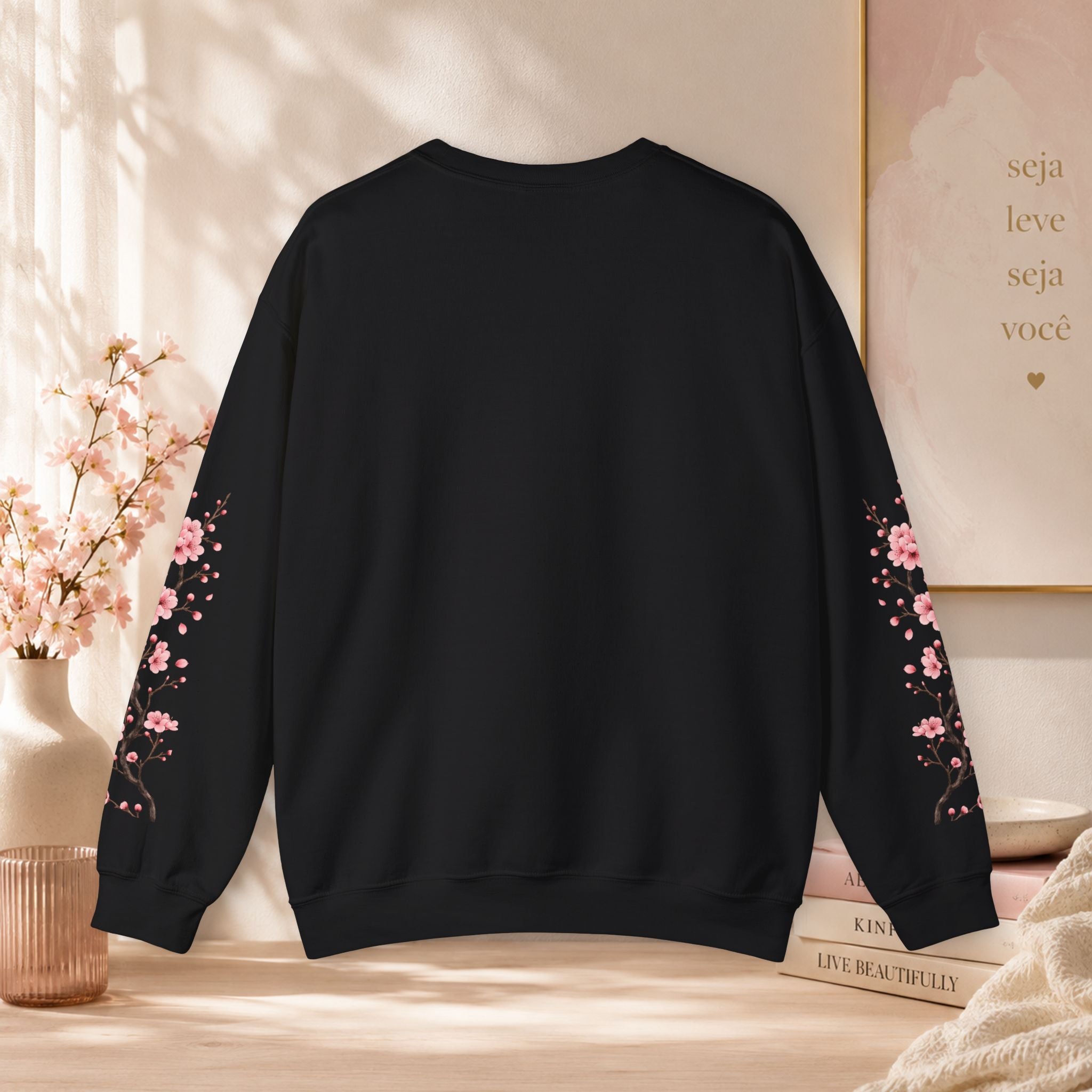 Sweatshirt Woman, coleção floral, flor de cerejeira