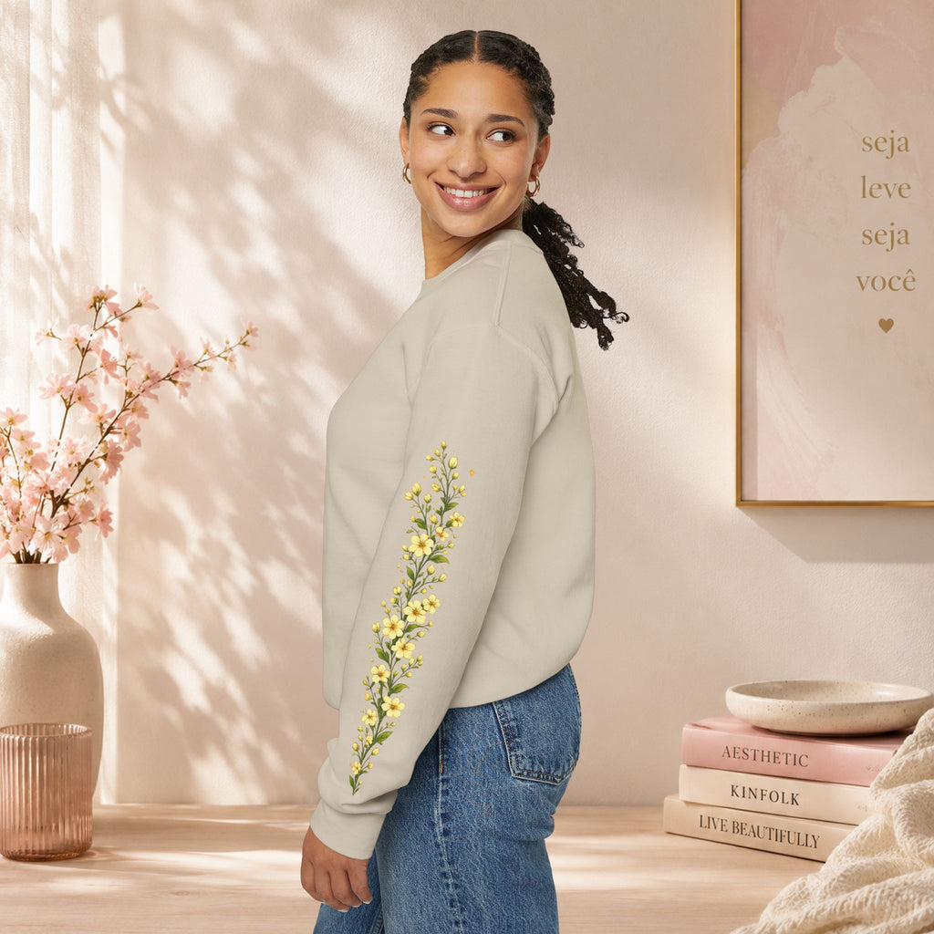Women’s Floral Sleeve Sweatshirt    * 🌸 Estampa exclusiva
* 🧥 Confortável e resistente
* 📦 Entrega para todo Portugal
* 📏 Disponível em vários tamanhos