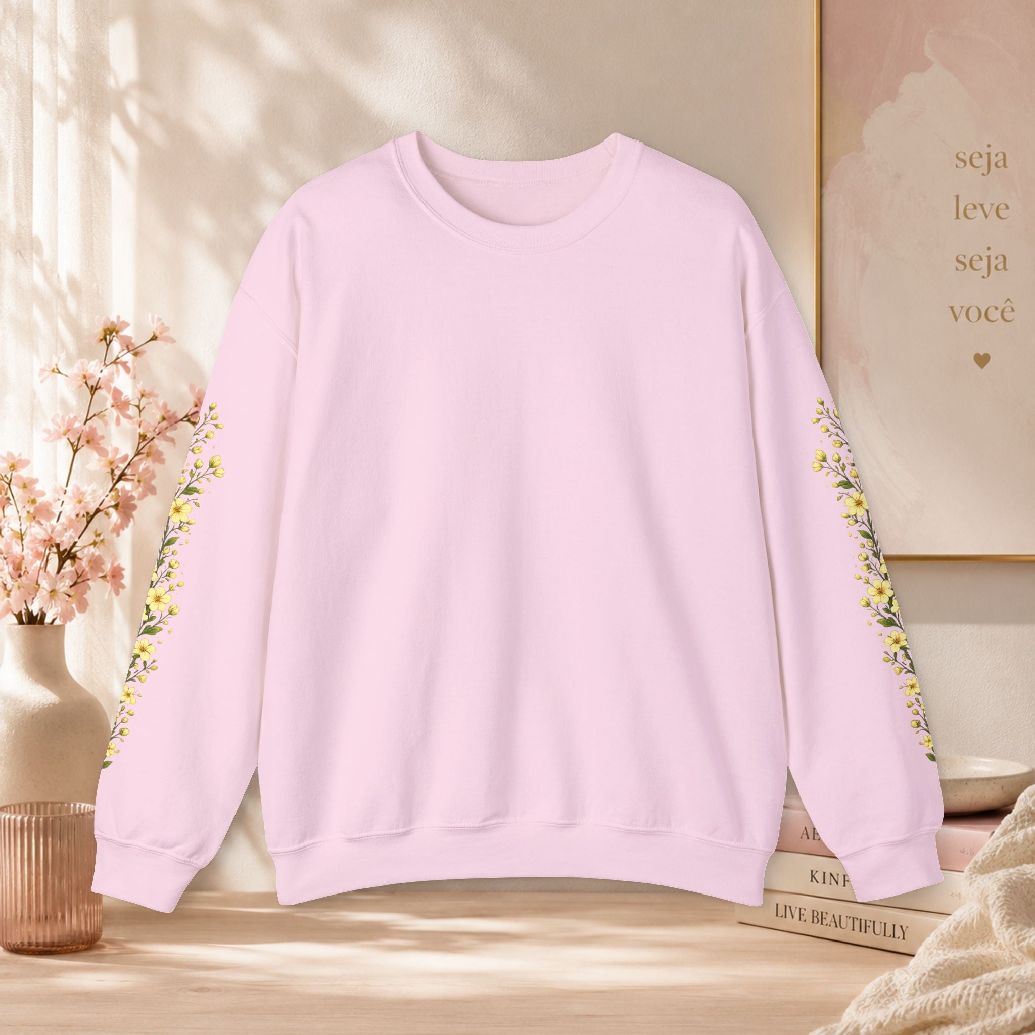 Sweatshirt Woman, coleção floral, manga floral