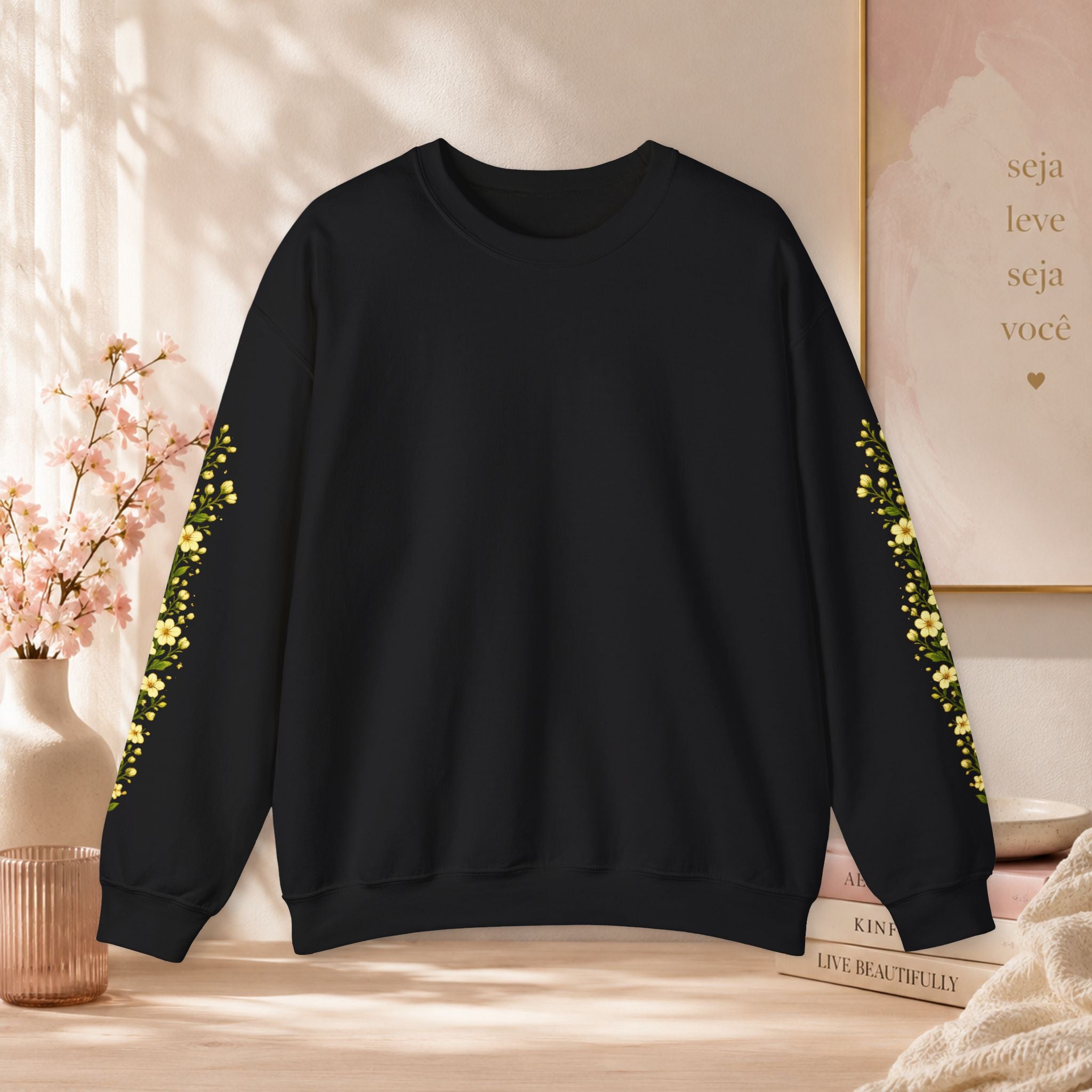 Sweatshirt Woman, coleção floral, manga floral