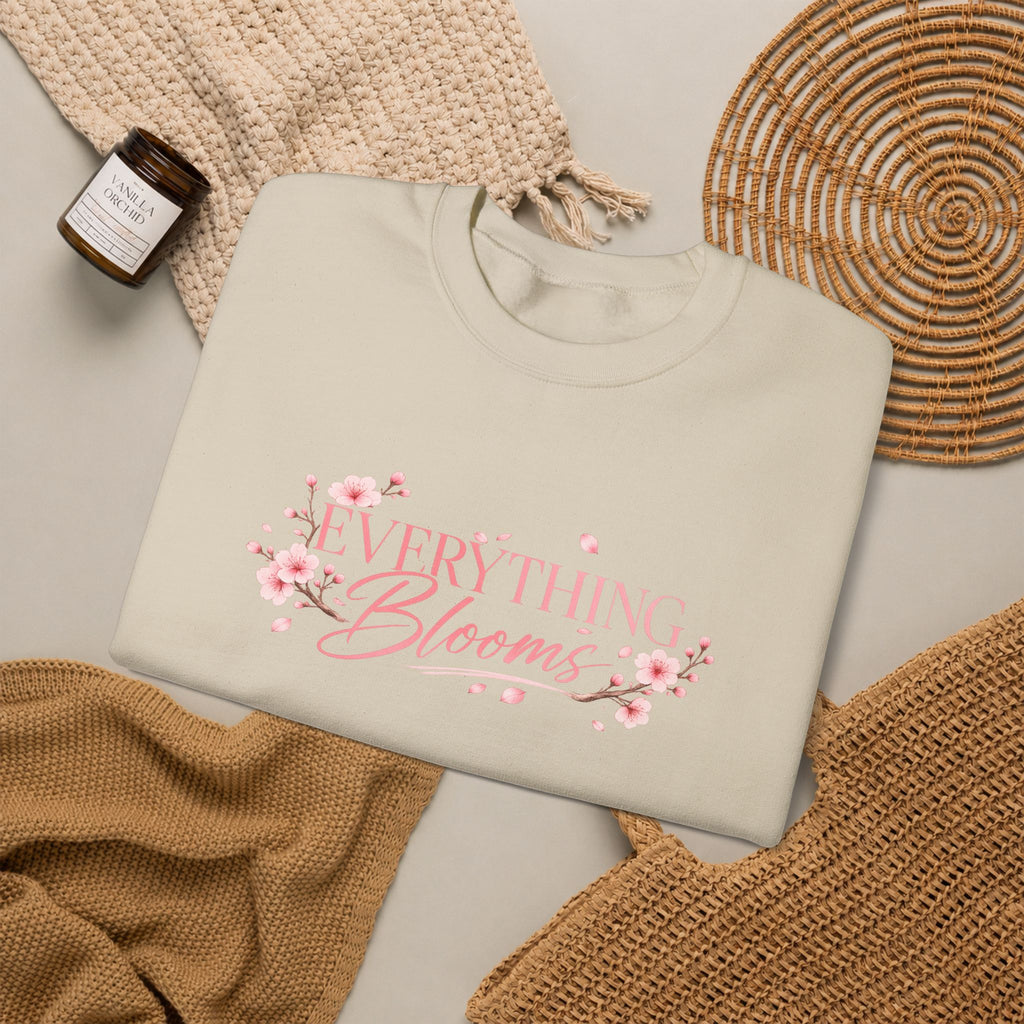 Sweatshirt Woman, coleção floral, flor de cerejeira