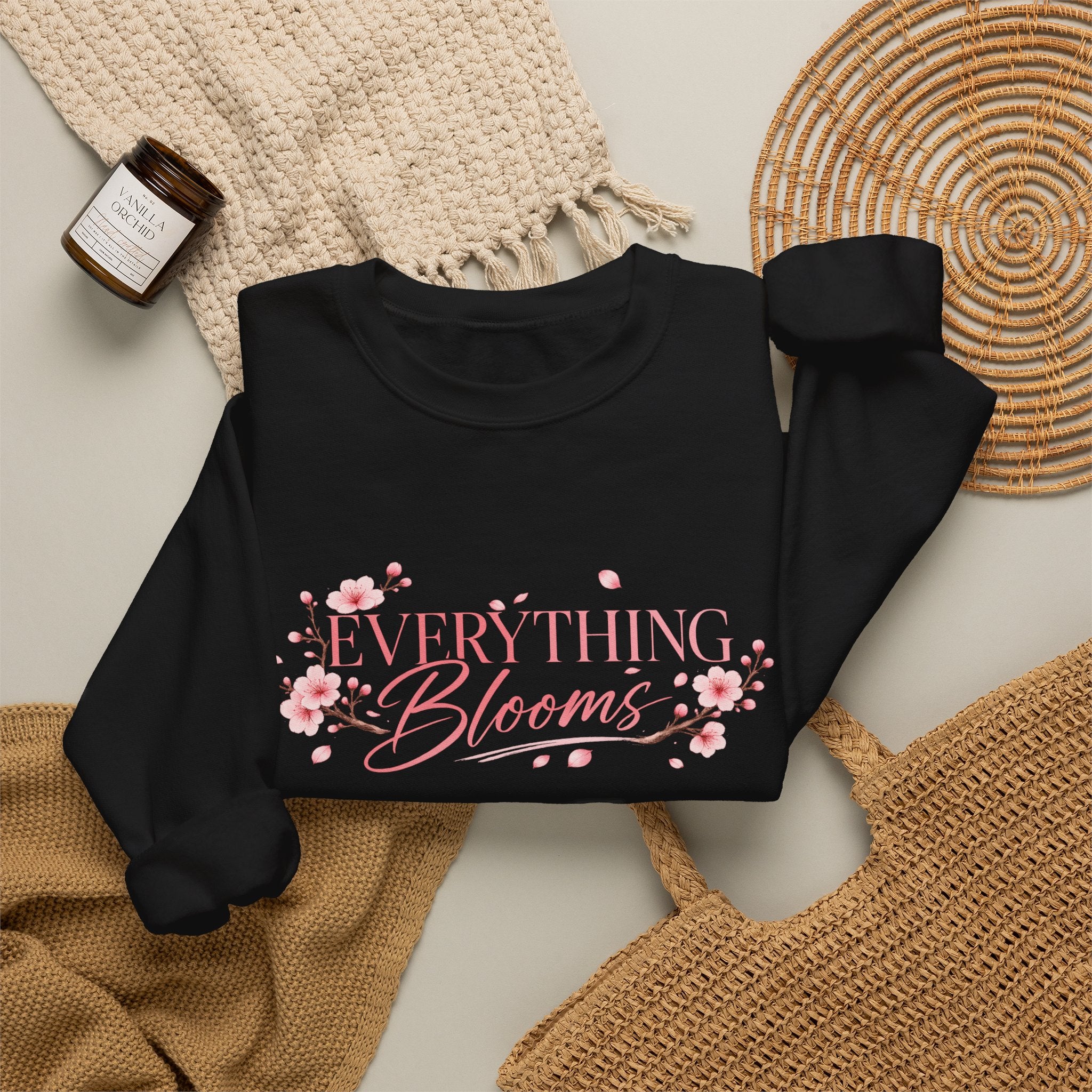 Sweatshirt Woman, coleção floral, flor de cerejeira
