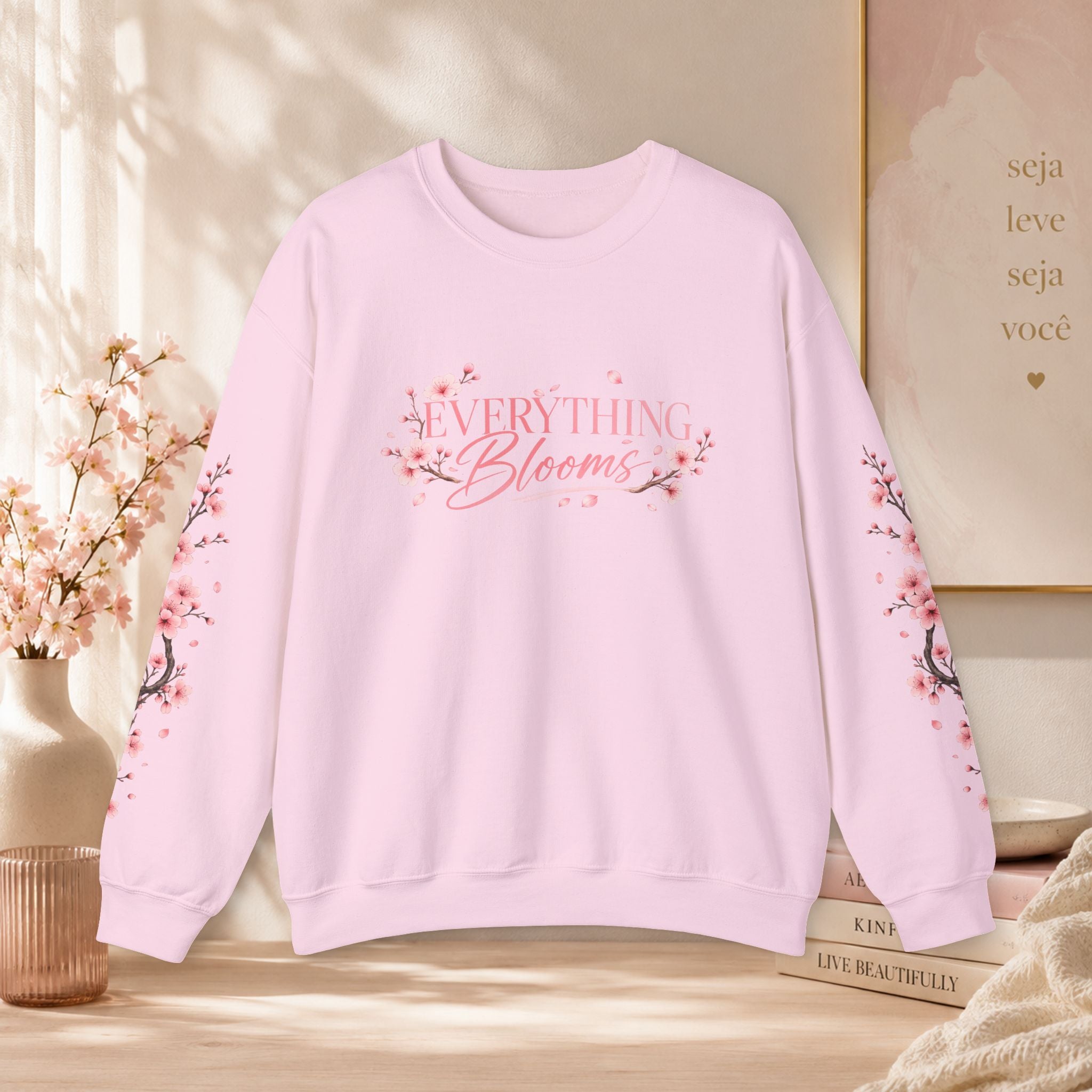 Sweatshirt Woman, coleção floral, flor de cerejeira