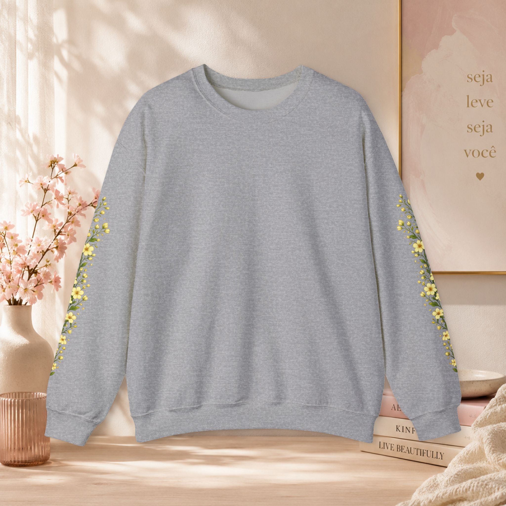Sweatshirt Woman, coleção floral, manga floral