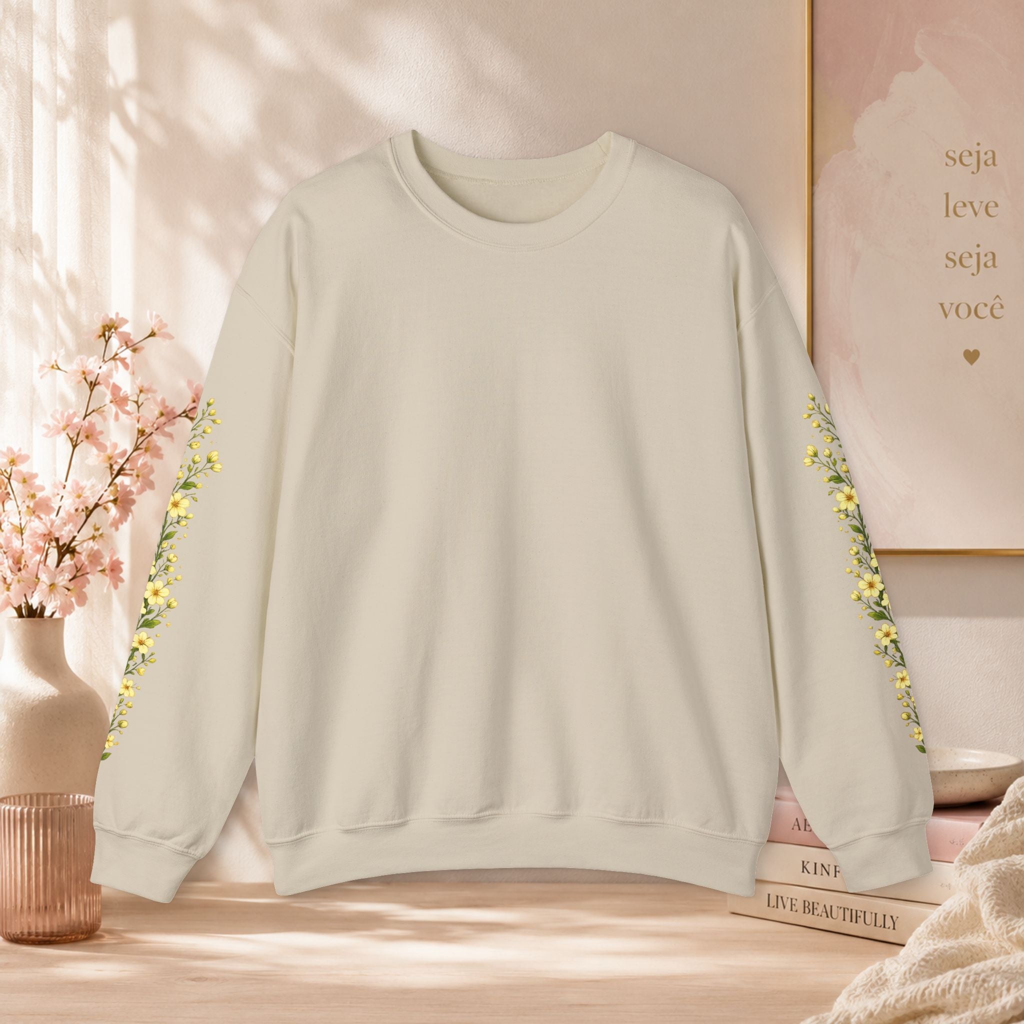 Sweatshirt Woman, coleção floral, manga floral