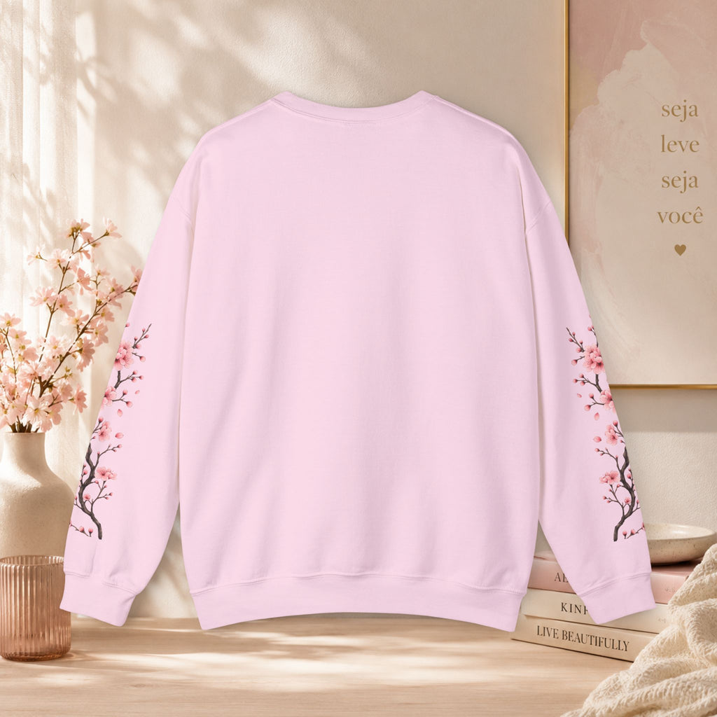 Sweatshirt Woman, coleção floral, flor de cerejeira