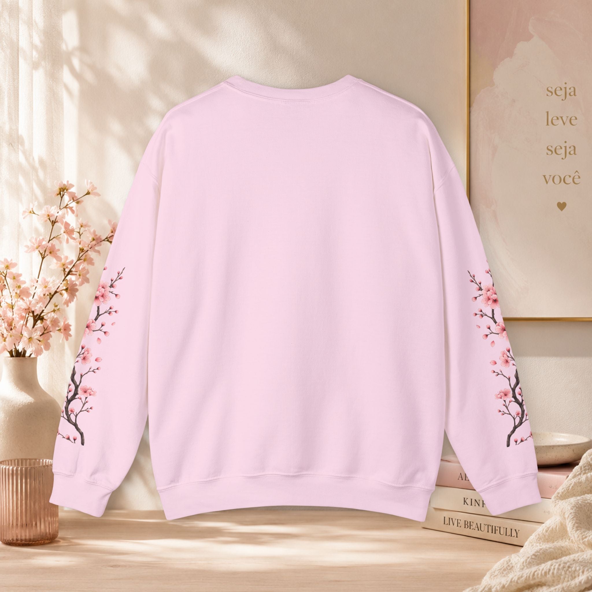 Sweatshirt Woman, coleção floral, flor de cerejeira