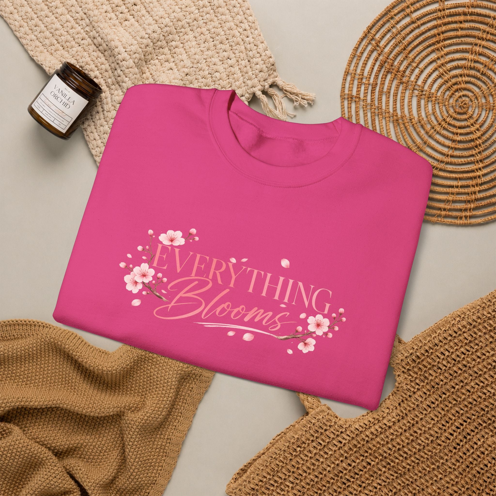Sweatshirt Woman, coleção floral, flor de cerejeira