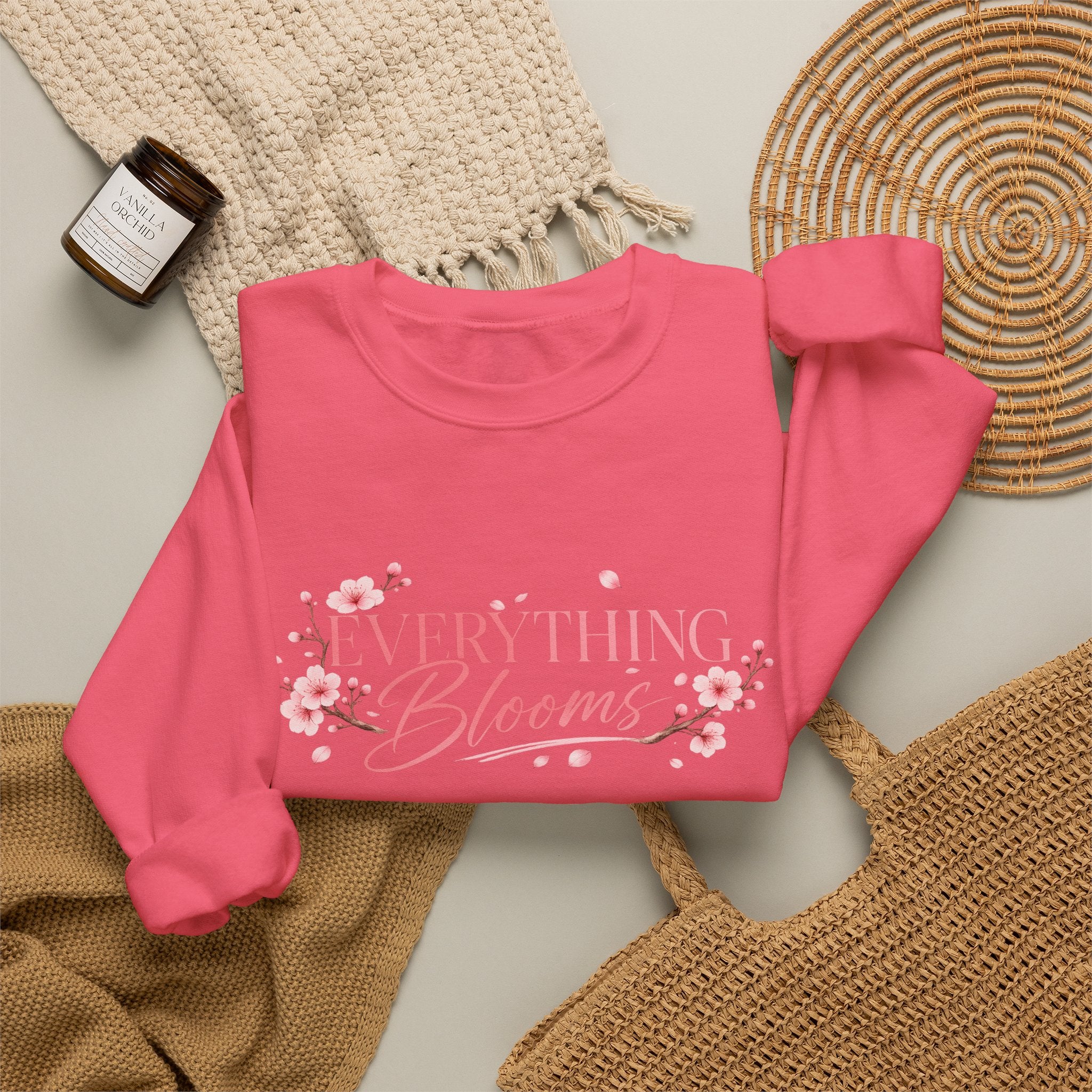 Sweatshirt Woman, coleção floral, flor de cerejeira