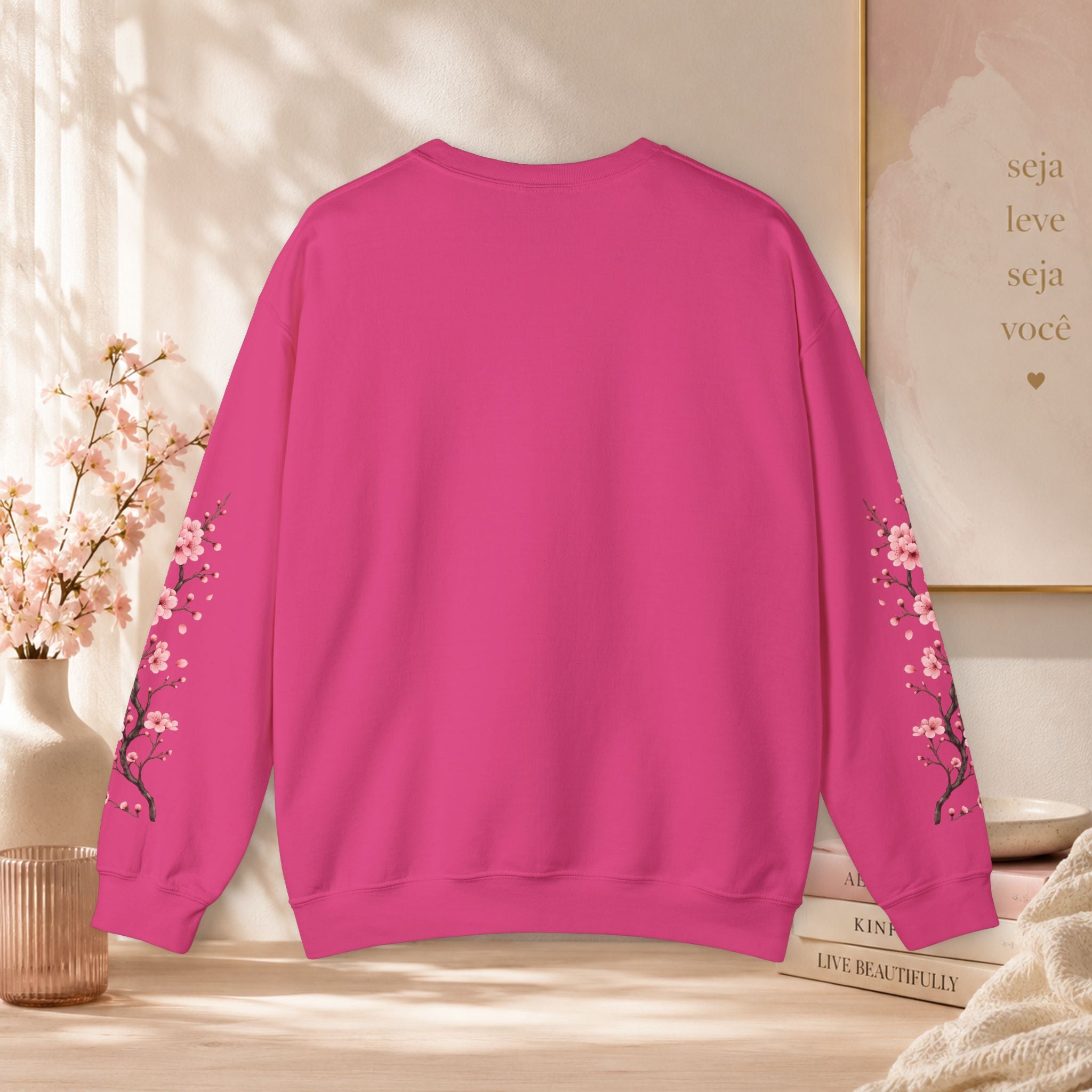 Sweatshirt Woman, coleção floral, flor de cerejeira