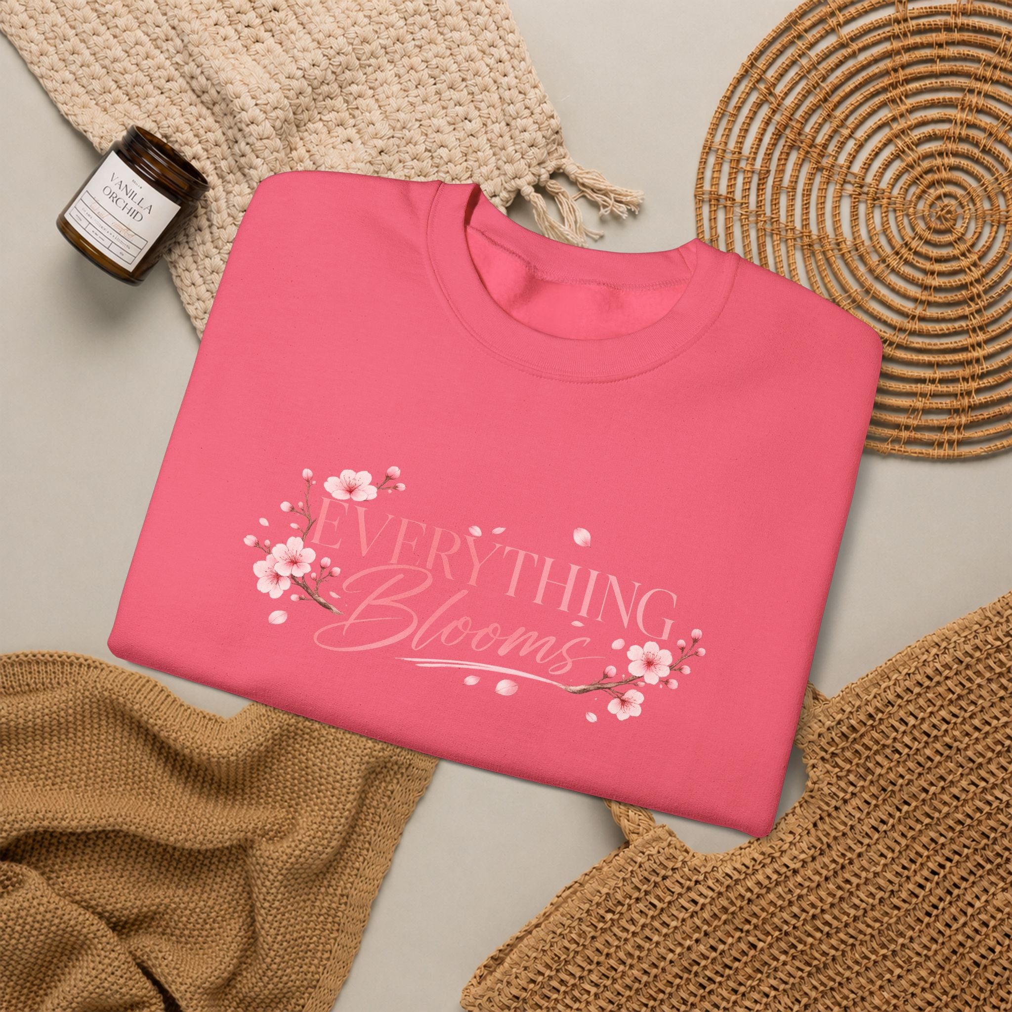 Sweatshirt Woman, coleção floral, flor de cerejeira