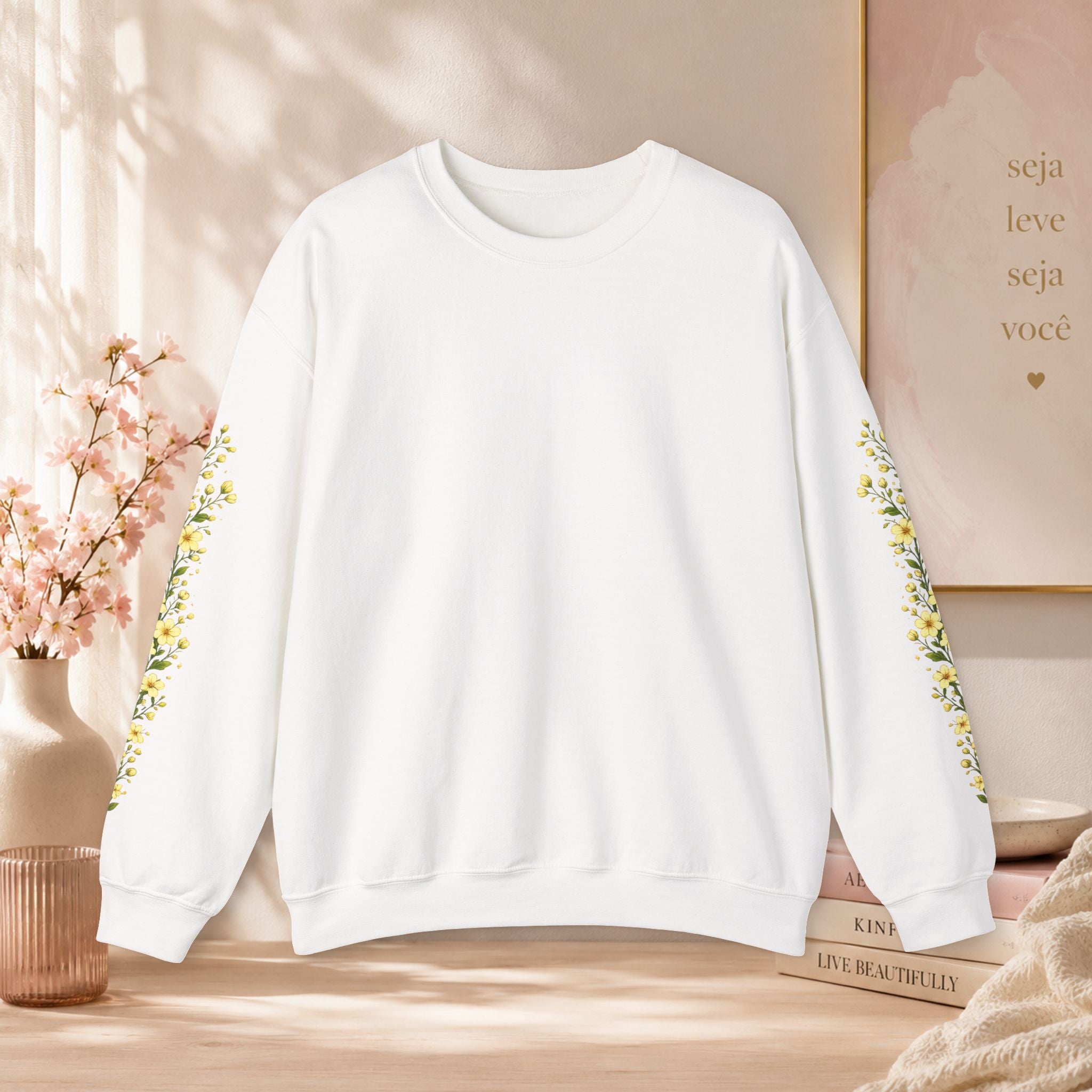 Sweatshirt Woman, coleção floral, manga floral