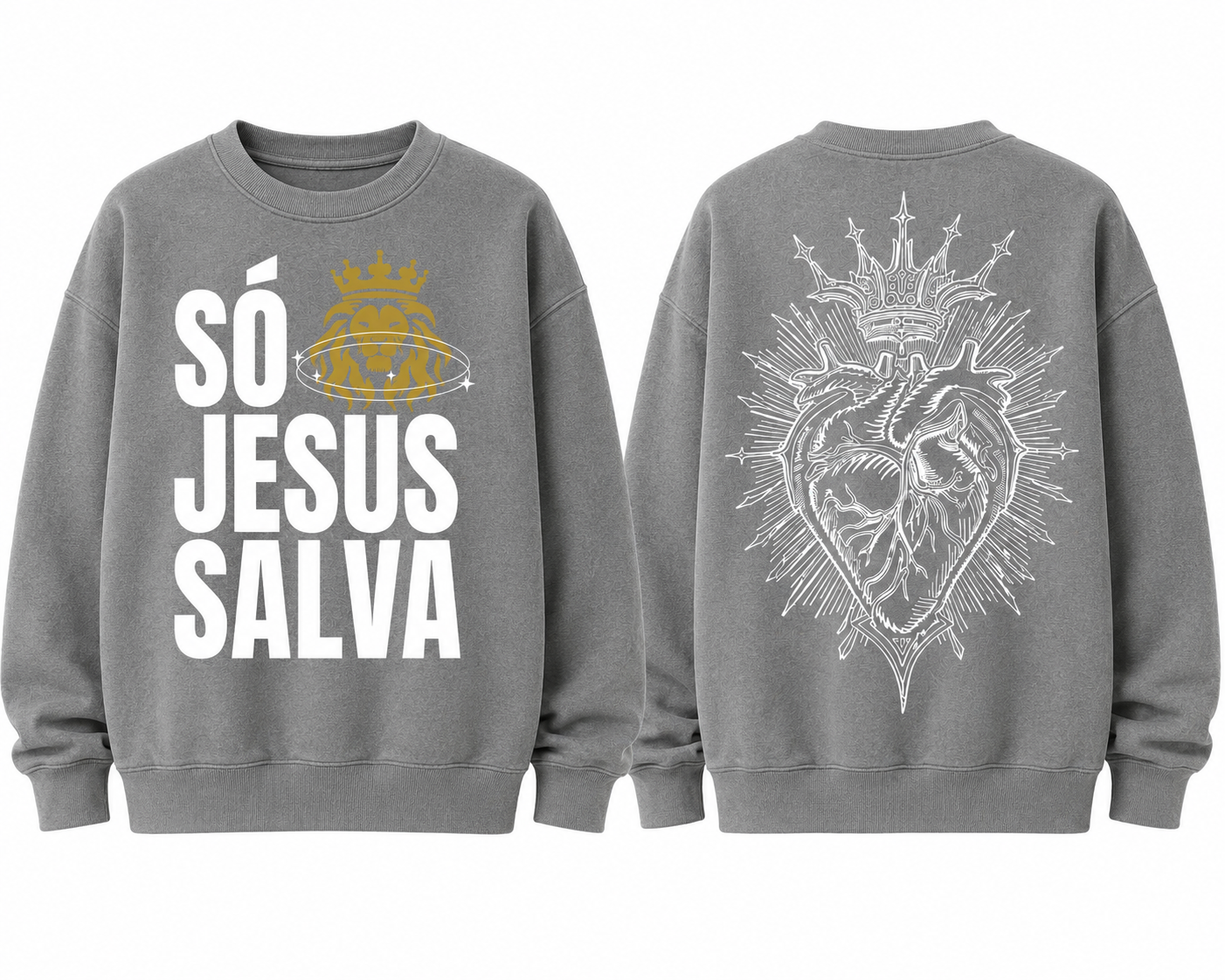 Classic Unisex Crewneck Sweatshirt, coleção frases gospel