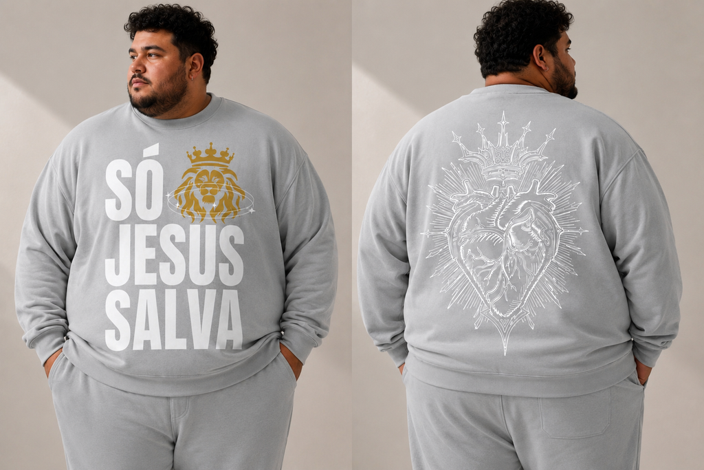 Classic Unisex Crewneck Sweatshirt, coleção frases gospel