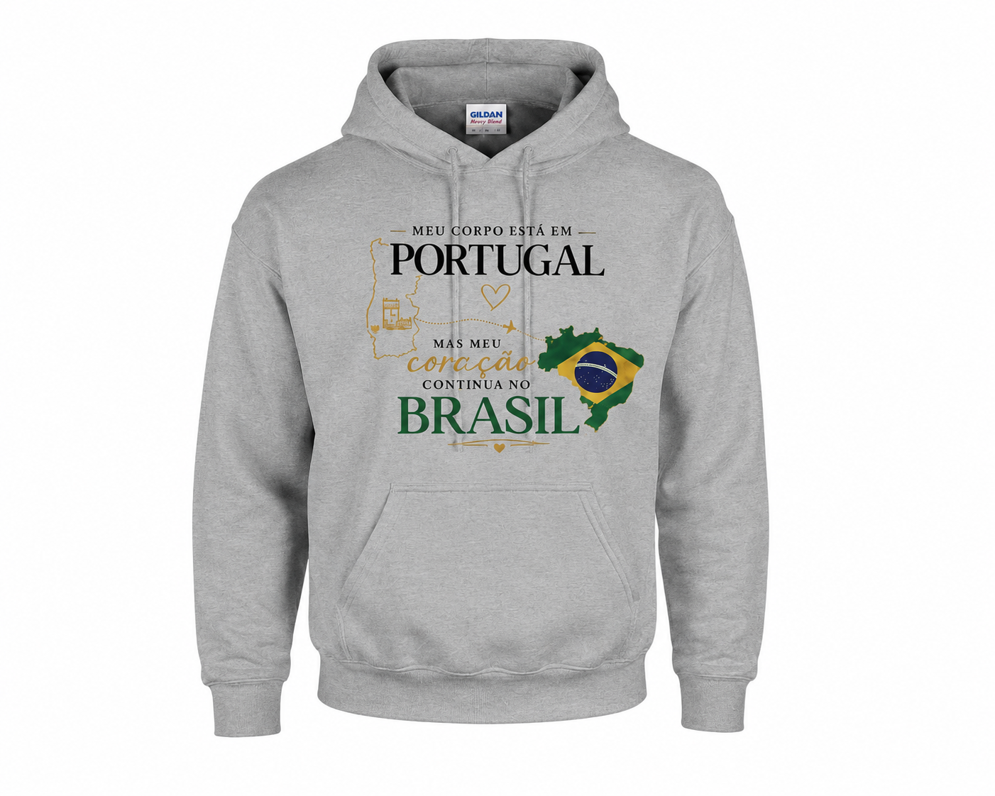 Classic Unisex Pullover Hoodie, coleção Brasileiros em Portugal