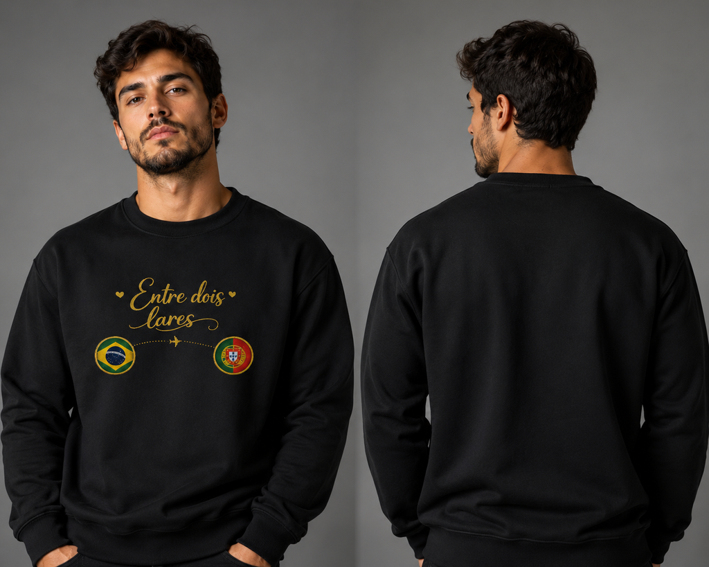 Classic Unisex Crewneck Sweatshirt, coleção Brasileiros em Portugal