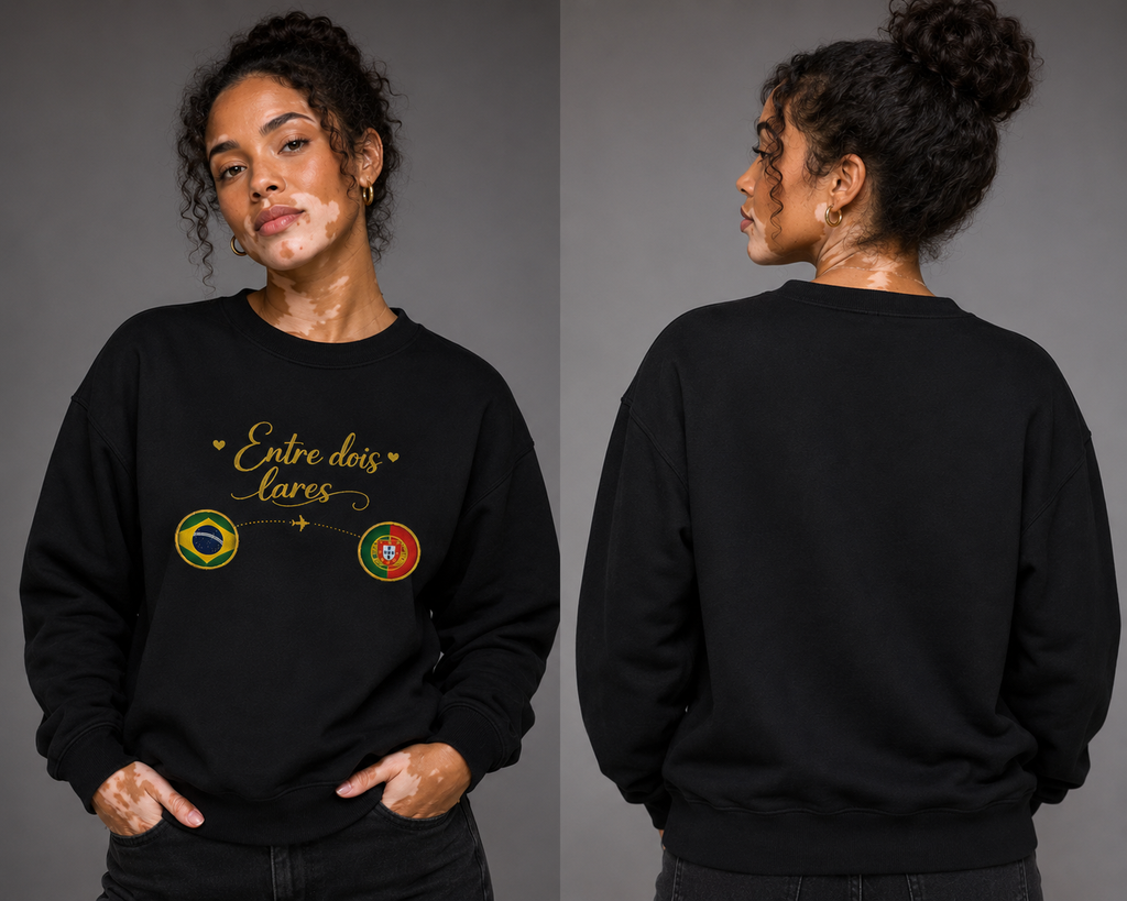 Classic Unisex Crewneck Sweatshirt, coleção Brasileiros em Portugal