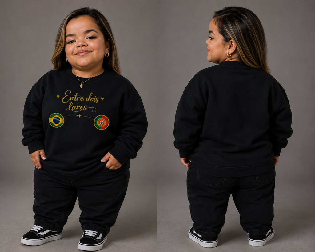 Classic Unisex Crewneck Sweatshirt, coleção Brasileiros em Portugal