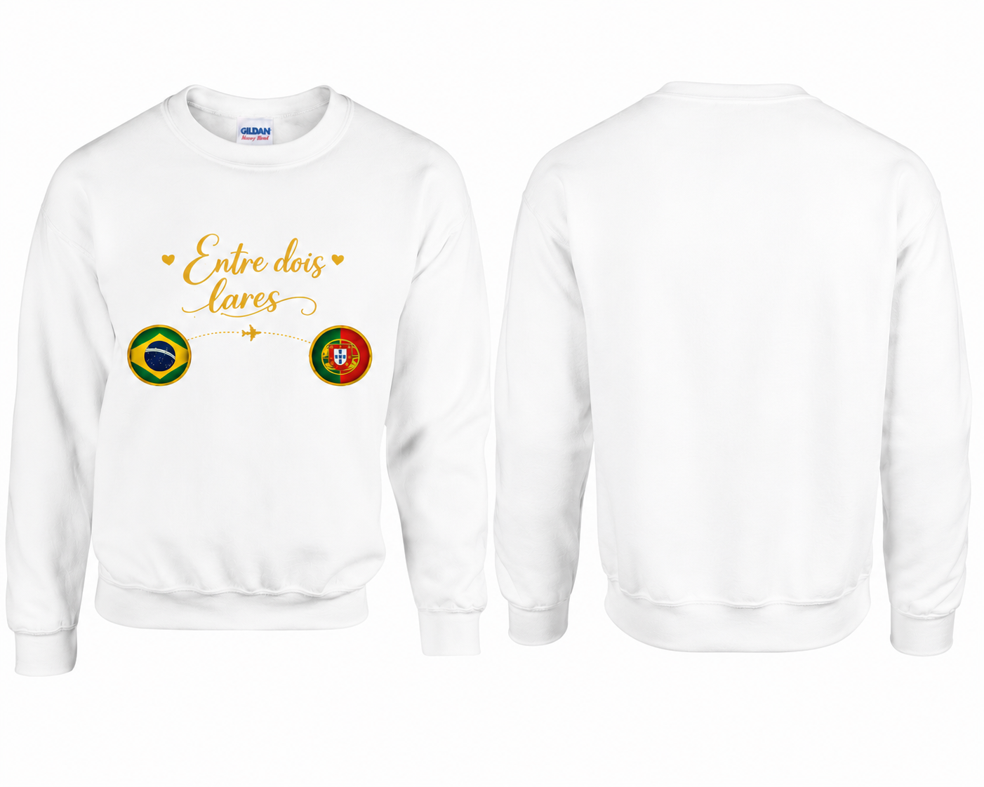 Classic Unisex Crewneck Sweatshirt, coleção Brasileiros em Portugal