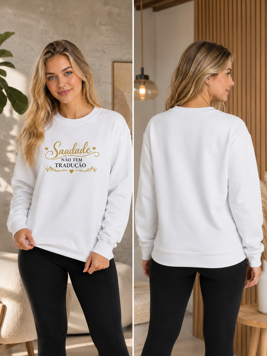 Classic Unisex Crewneck Sweatshirt | Gildan® 18000, Coleção Brasileiros em Portugal