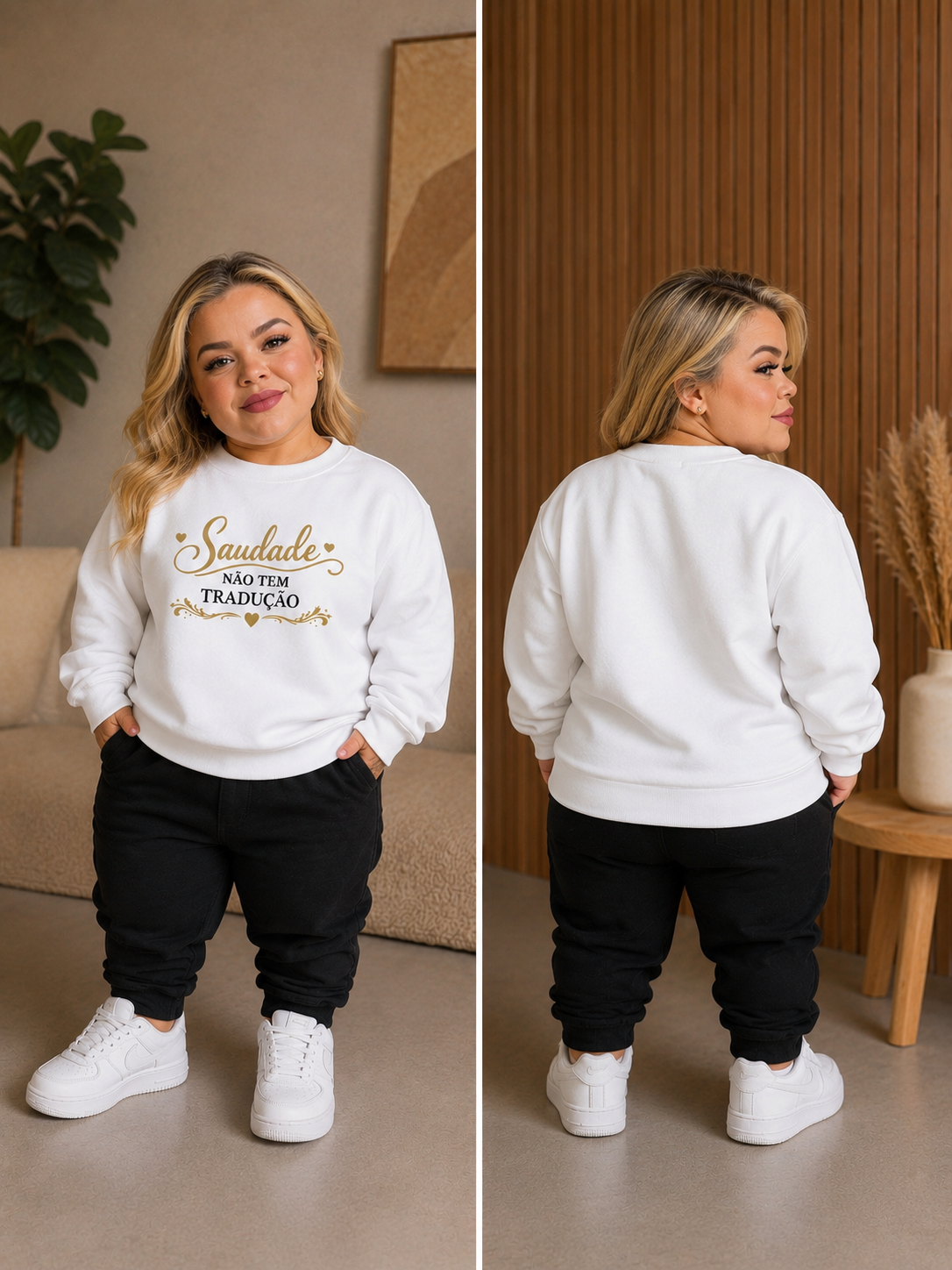 Classic Unisex Crewneck Sweatshirt | Gildan® 18000, Coleção Brasileiros em Portugal