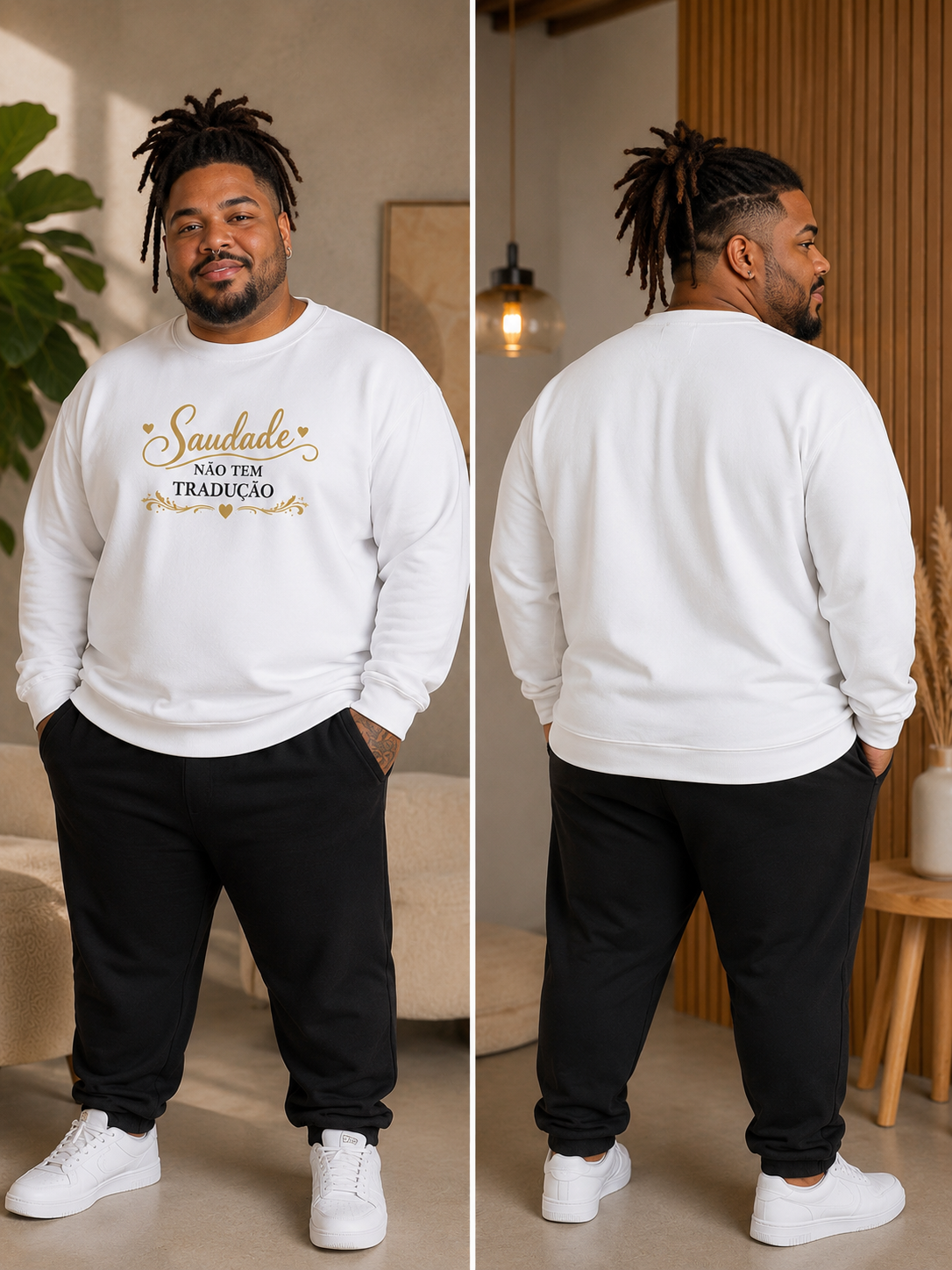 Classic Unisex Crewneck Sweatshirt | Gildan® 18000, Coleção Brasileiros em Portugal